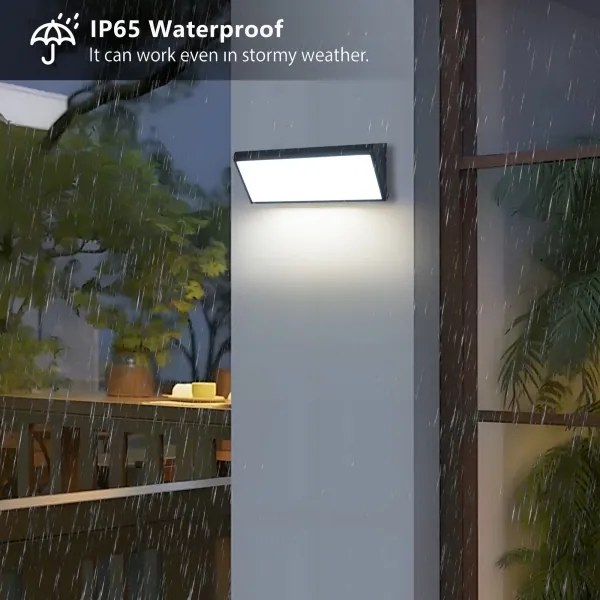 Brilagi - Applique LED da esterno TRIANGLE LED/42W/230V nera IP65