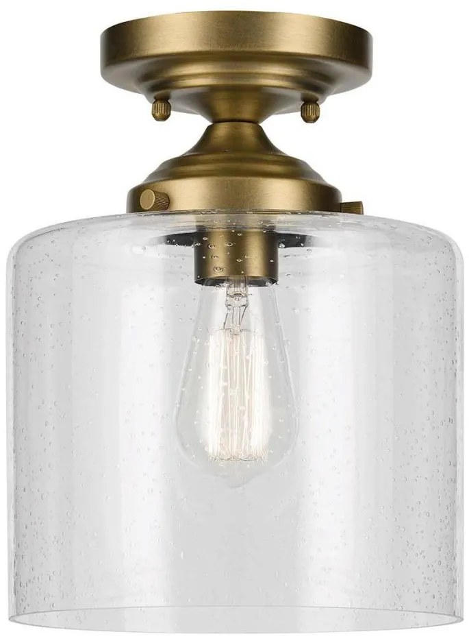 Kichler KL-WINSLOW-SF-NBR-Plafoniera WINSLOW 1xE27/60W/230V diametro 21,6cm ottone