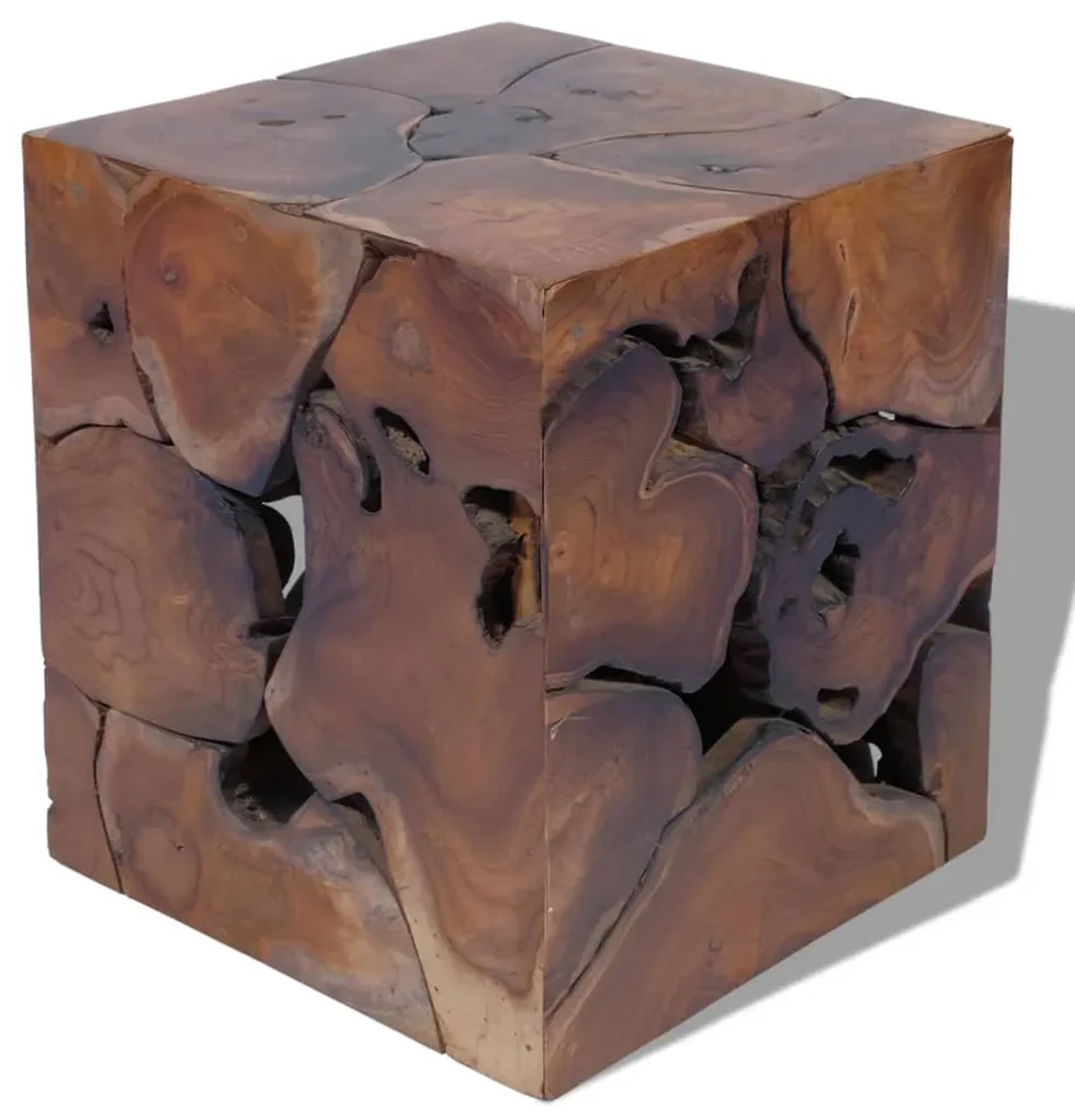 Sgabello in legno massello di teak