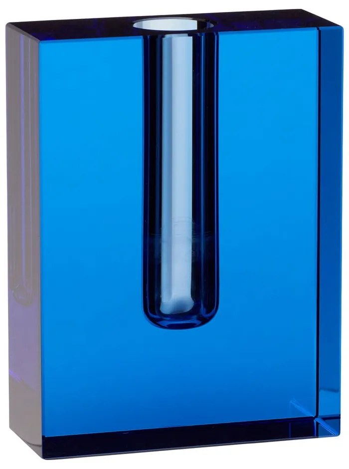 Vaso in vetro blu fatto a mano Sena - Hübsch