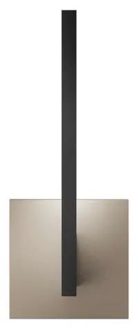 Light-Point - Inlay W1 Linear Applique da Parete Matt Black/Silver Gold