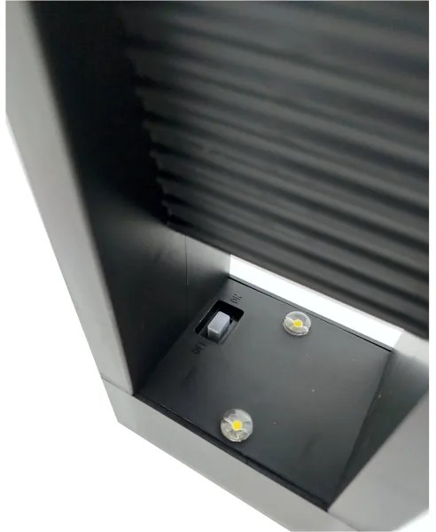 Lampada solare a LED 2x LED, 1,2 V, 200 mAh, IP44, nera