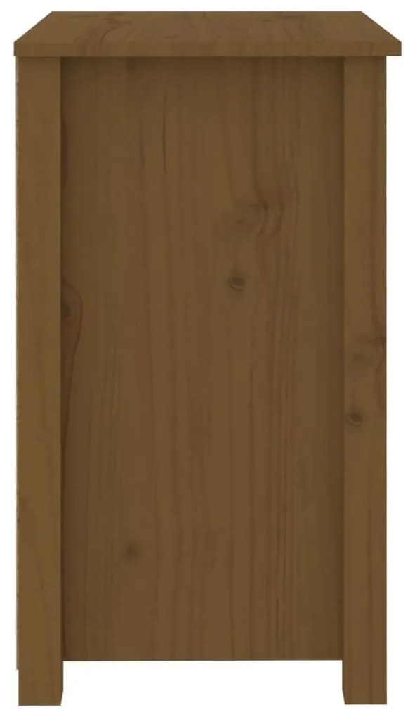 Comodini 2 pz miele 50x35x61,5 cm in legno massello di pino