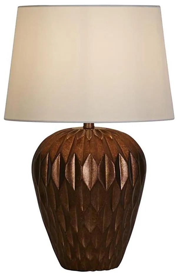 Searchlight EU61420BZ - ROSETTA lampada da tavolo 1x E27/60W/230V