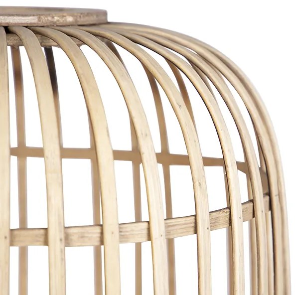 Lampada da terra rustica in rattan - Manila