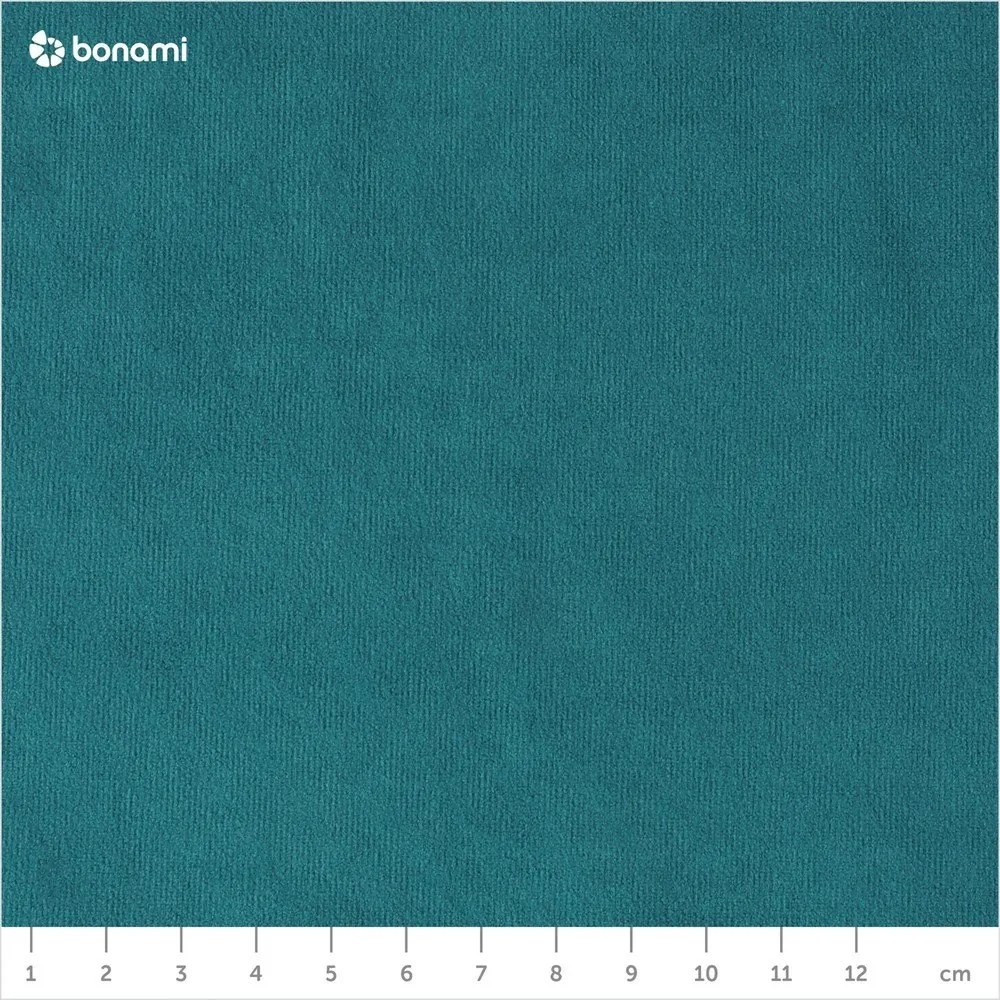 Divano letto angolare a U in velluto turchese (angolo destro) Sweet Harmony - Miuform