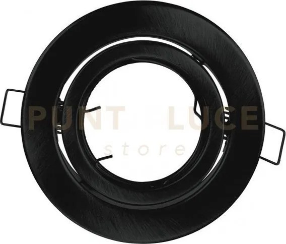 Struttura incasso reflex orientabile nera 10x10cm in metallo