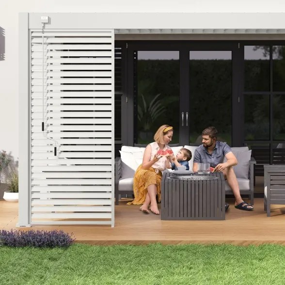 Pergola bioclimatica Ombréa addossata 3x4M in alluminio