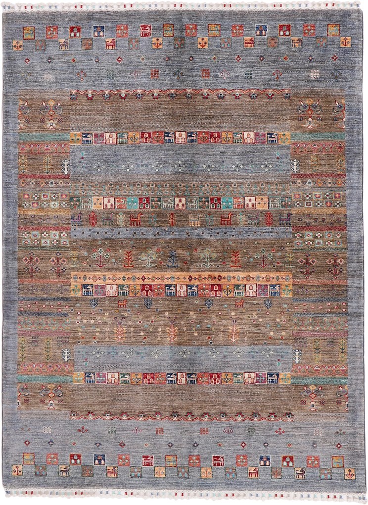 Samarkand Tappeto 210 x 160 (Pakistan) Annodato A Mano