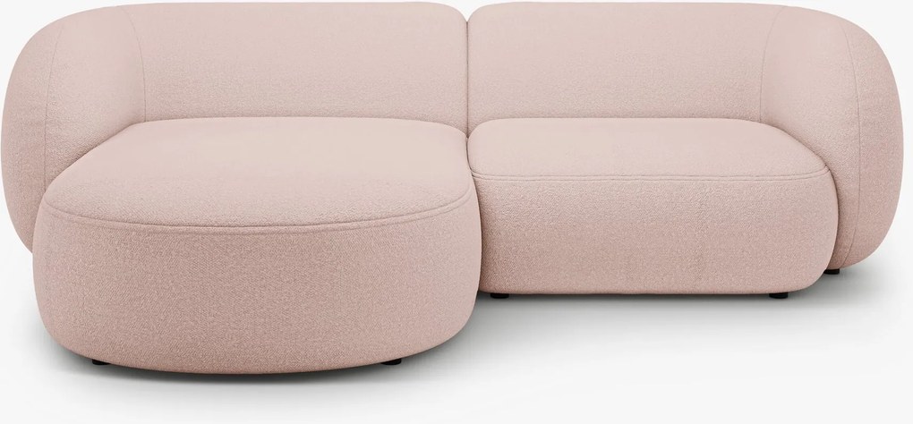 Divano angolare Kate in bouclé – L255 cm