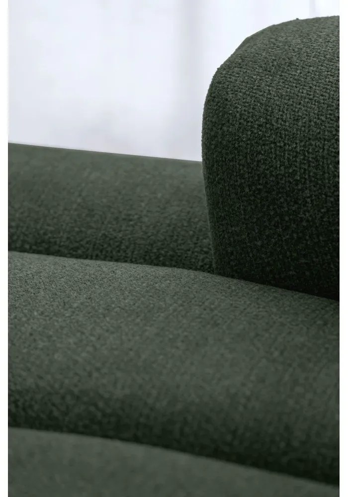 Divano angolare verde scuro (con penisola a sinistra/con chaise lounge) Shell – Miuform