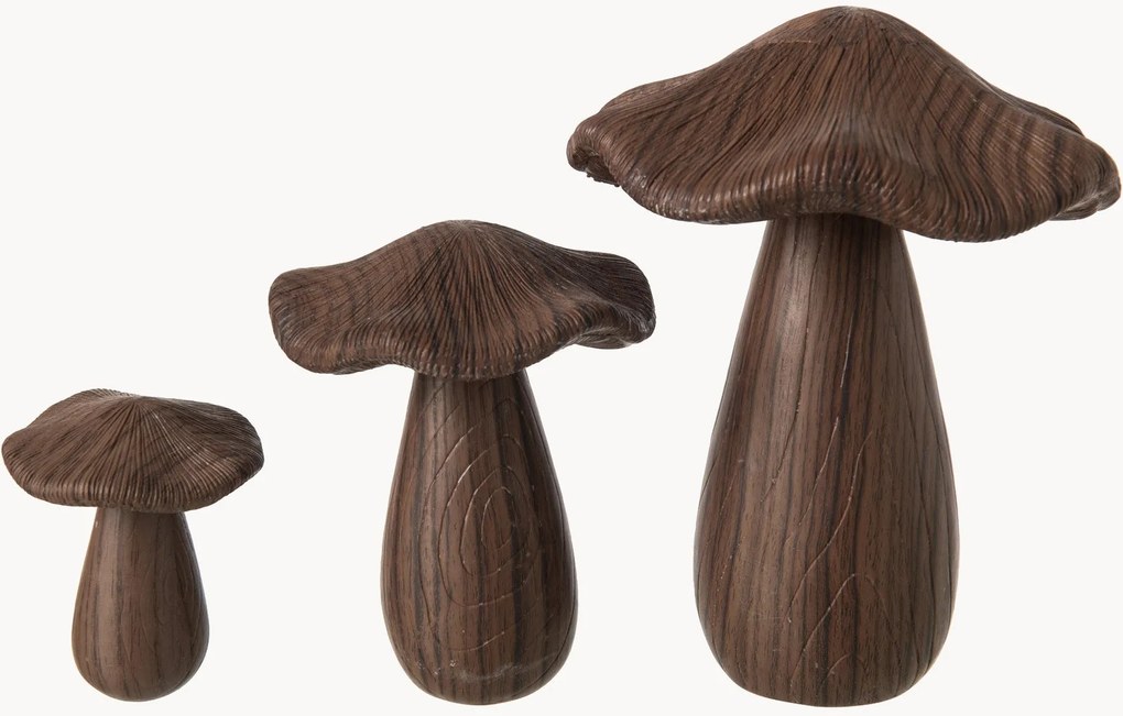 Set di 3 oggetti decorativi Pilz