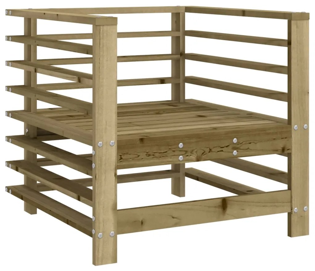 Set Salotto da Giardino 7 pz in Legno Impregnato di Pino