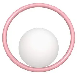 Hula Hoop Applique da Parete Bubblegum Pink - Swedish Ninja