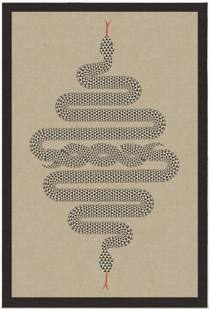 Tappeto a pelo corto lavabile Venom by Jonathan Adler