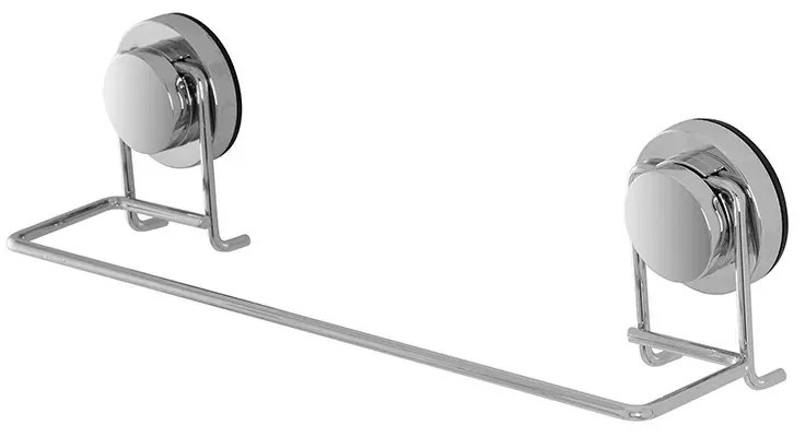 Porta asciugamani a muro da 35 cm in acciaio cromo con ventosa Dinamik