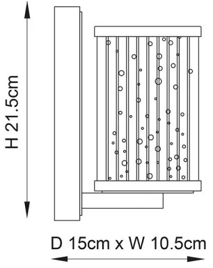 Endon 76259 - Applique EASTON 1xE14/6W/230V cromo lucido