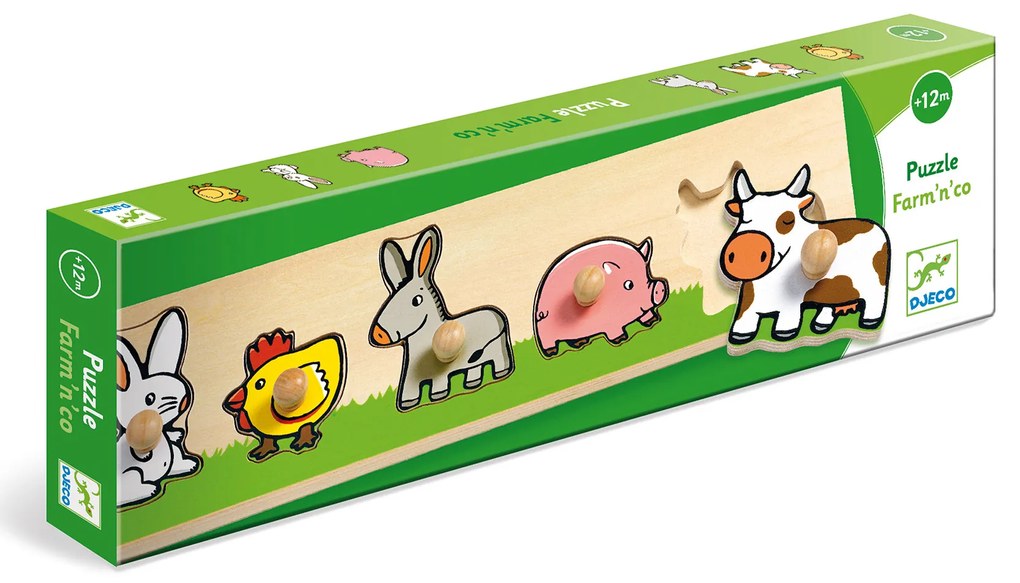 Puzzle di legno - Farm'n'co - nella fattoria