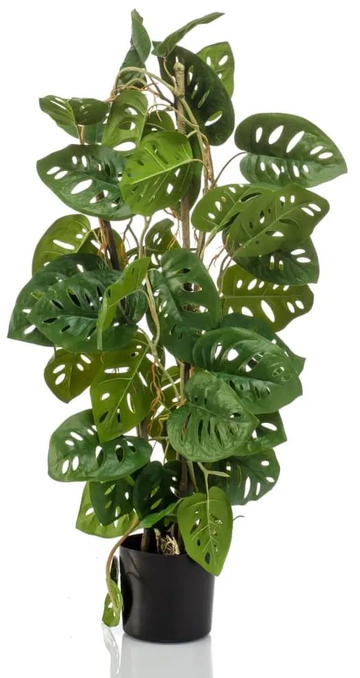 Monstera Adansonii Artificiale 75 Cm İn Vaso /