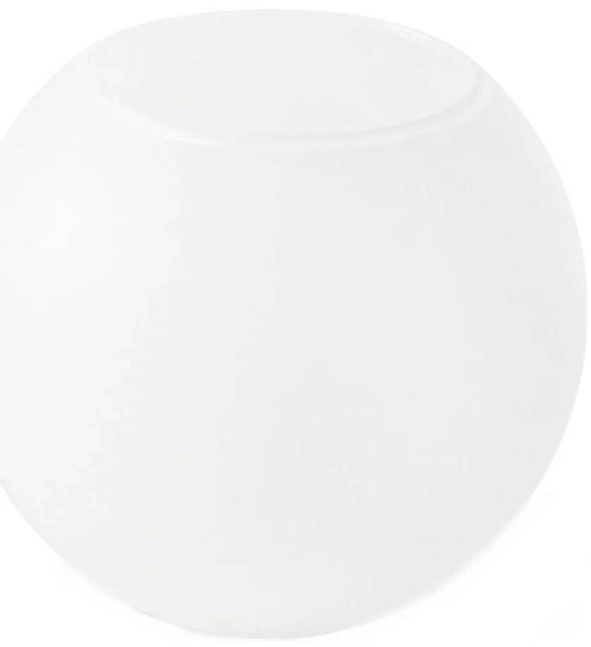 Vetro di ricambio per lampadario con attacco E27, diametro 15 cm, bianco