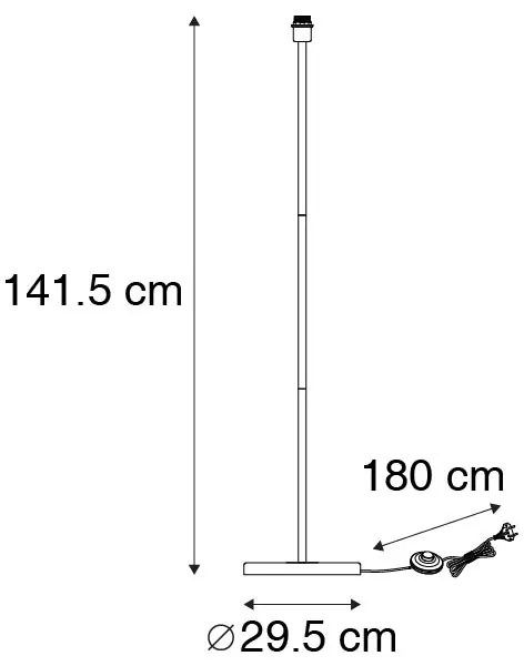Lampada da terra moderna in ottone - Kaso