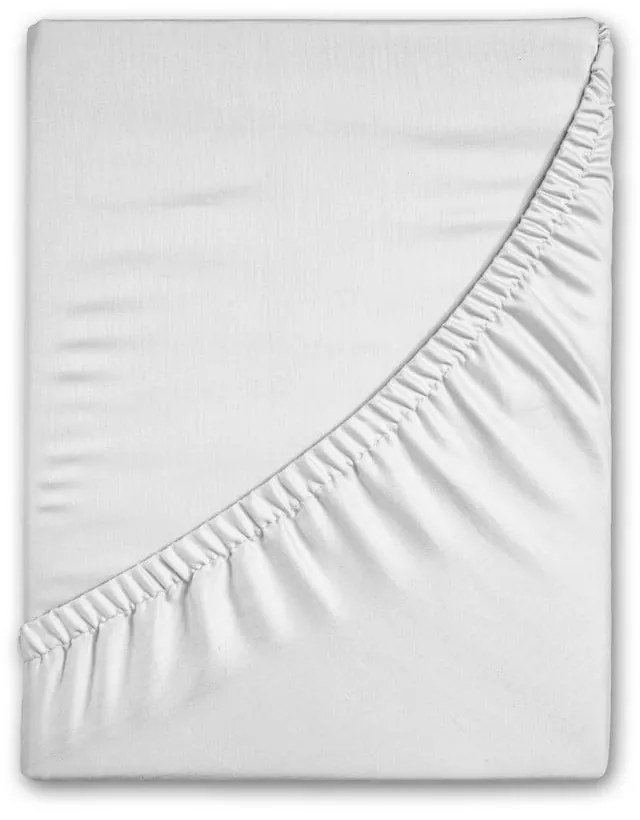 Lenzuolo con angoli bianco in flanella 140x200 cm – Good Morning