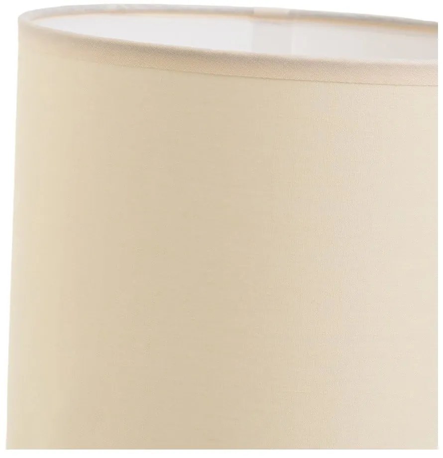 Lampada da tavolo color crema e mattone con paralume in tessuto (altezza 39 cm) - Casa Selección
