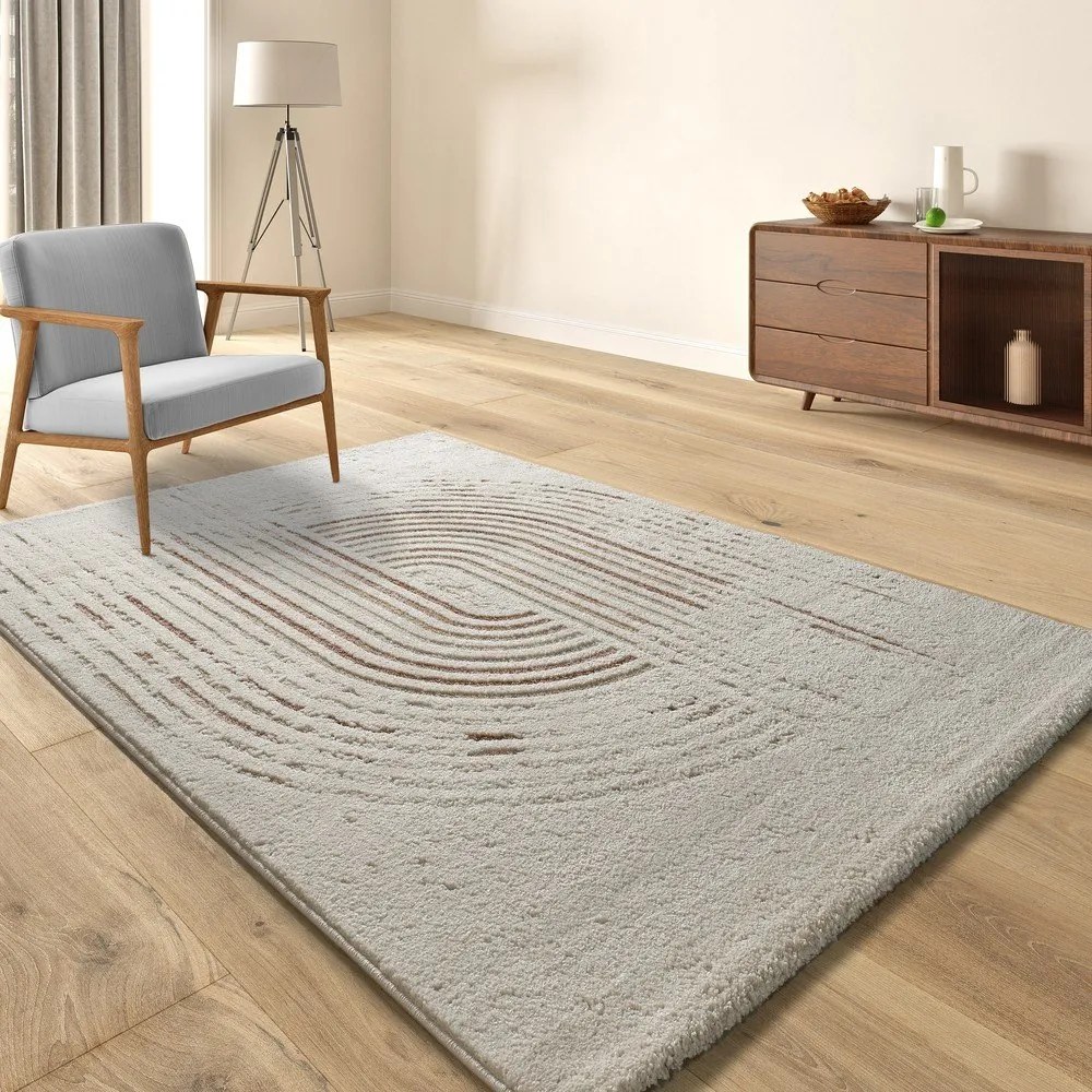 Tappeto color crema 160x230 cm Candela – Universal