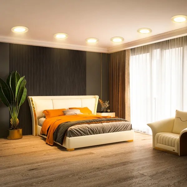 Aigostar - Faretto da incasso a LED 9W 230V 3000K Ø 14,5 cm bianco