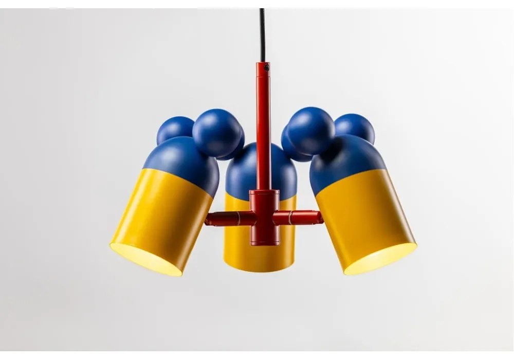 Lampada per bambini blu con paralume in metallo ø 30 cm Mouse II – GTV