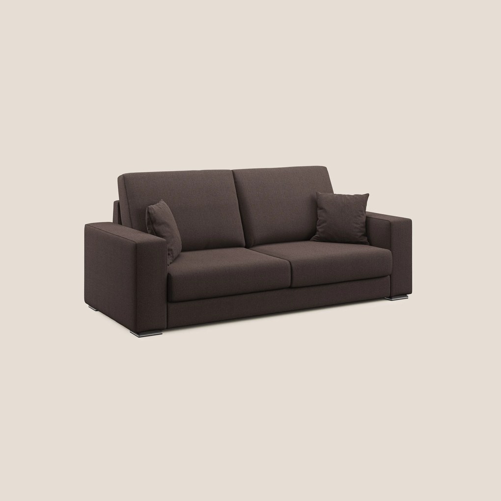 Marte divano in tessuto smacchiabile impermeabile T08 marrone