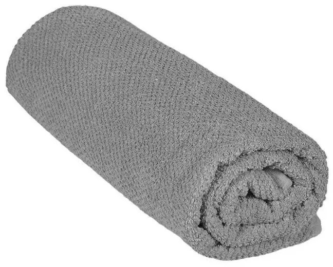 Telo bagno per doccia 90x140 cm grigio in cotone 100%
