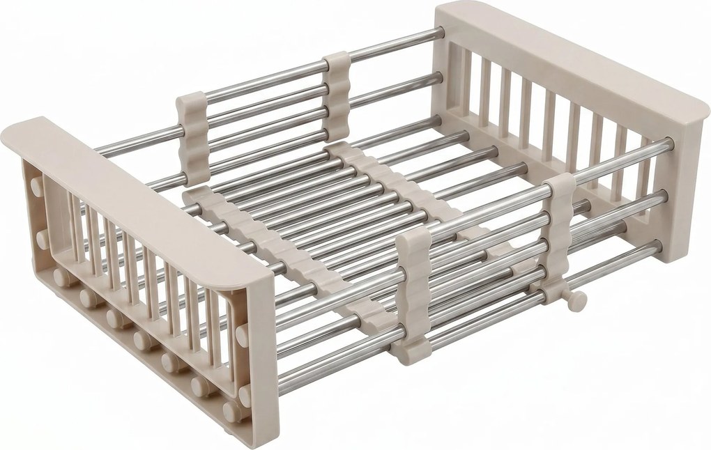 Scolapiatti telescopico per lavello REA P14487B Beige