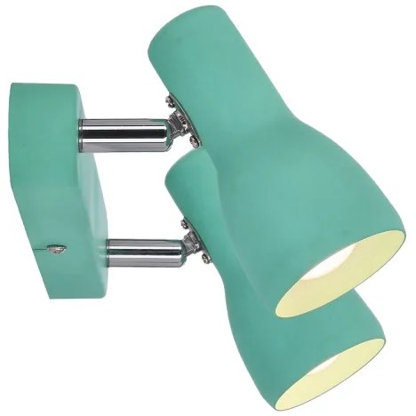 Luce Spot PICARDO 2xE14/40W/230V turchese