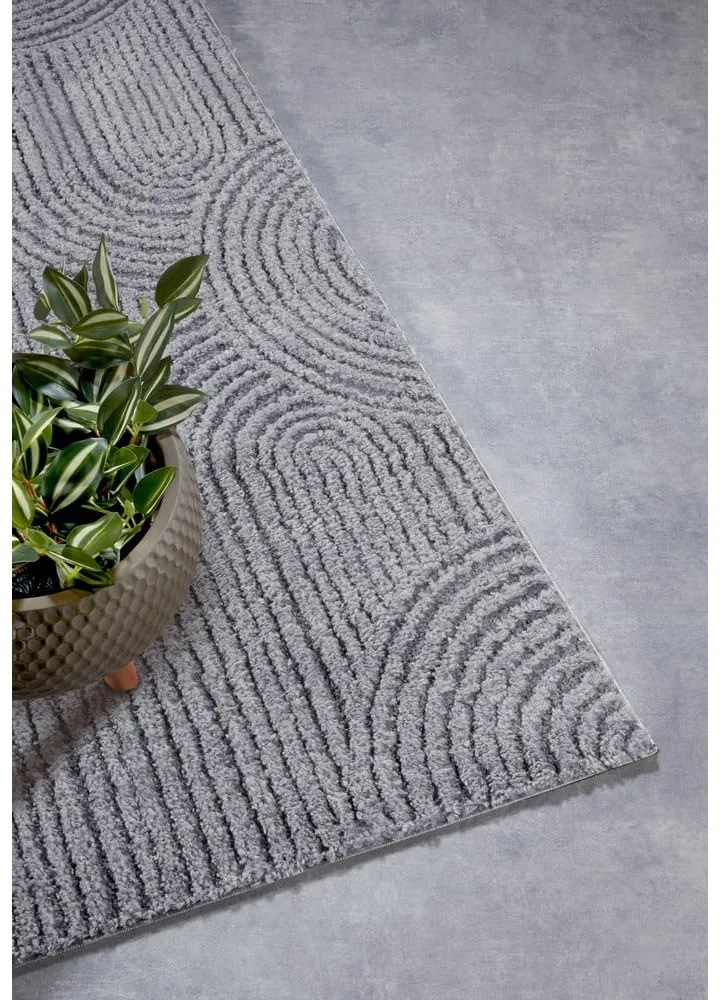 Passatoia grigia 80x240 cm Chappe Light Grey - Elle Decoration