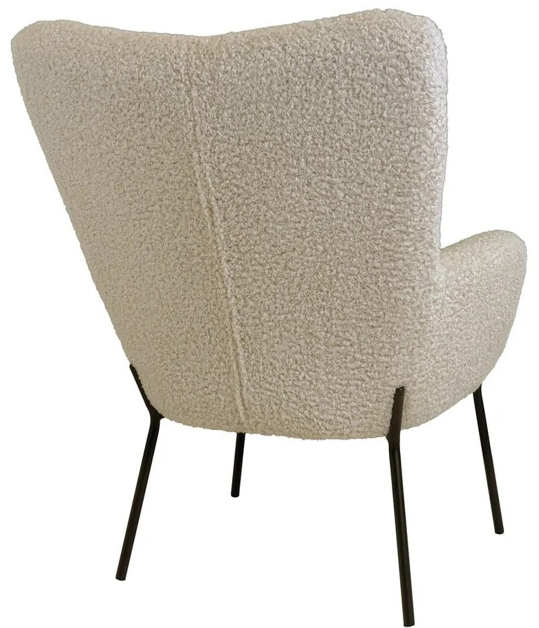 Poltrona beige con rivestimento in pelliccia sintetica Glasgow – Bonami Essentials