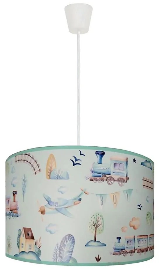 Duolla - Lampadario a sospensione per bambini TRAIN 1xE27/15W/230V diametro 35 cm