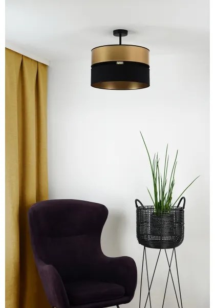 Brilagi - Lampadario a plafone ROYAL 1xE27/15W/230V diametro 40 cm nero/oro