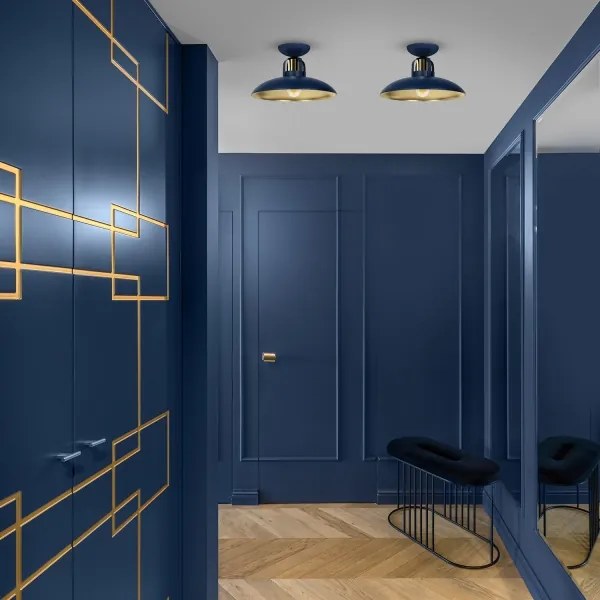 Brilagi - LED Lampadario a plafone FLAMENGO 1xE27/60W/230V blu