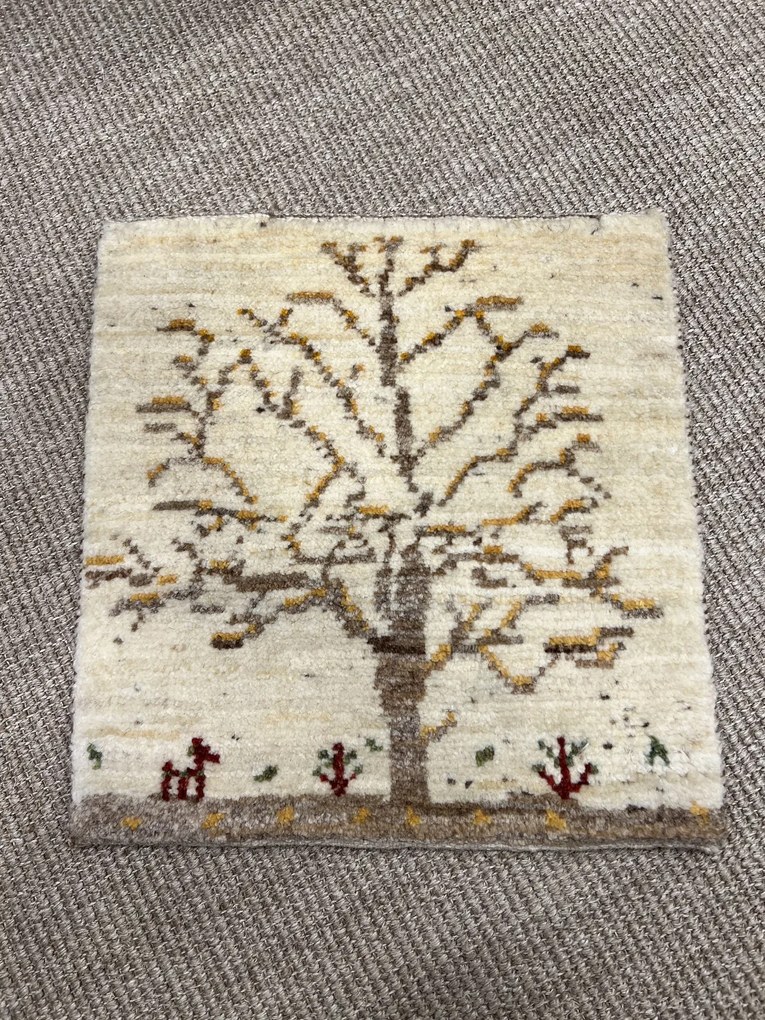 Gabbeh Tappeto 40 x 40 Beige (Iran) Annodato A Mano