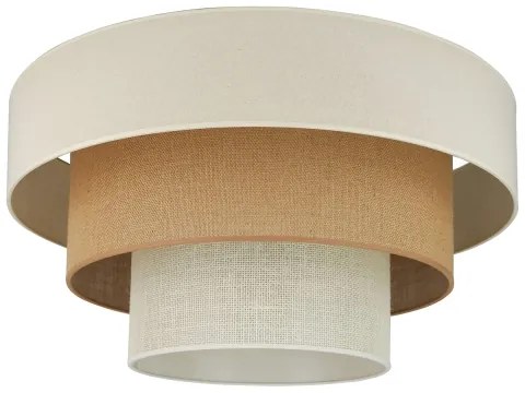 Brilagi-Plafoniera DENVER LUNETA 1xE27/15W/230V diametro 45 beige/marrone/color crema