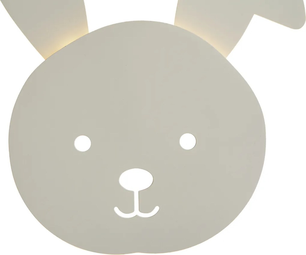 Lampada da parete per bambini beige con LED dimmerabile a 3 livelli - Benny the Bunny