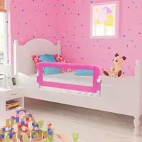 Sponde Letto per la Sicurezza dei Bambini 2 pz Rosa 102x42 cm 276085