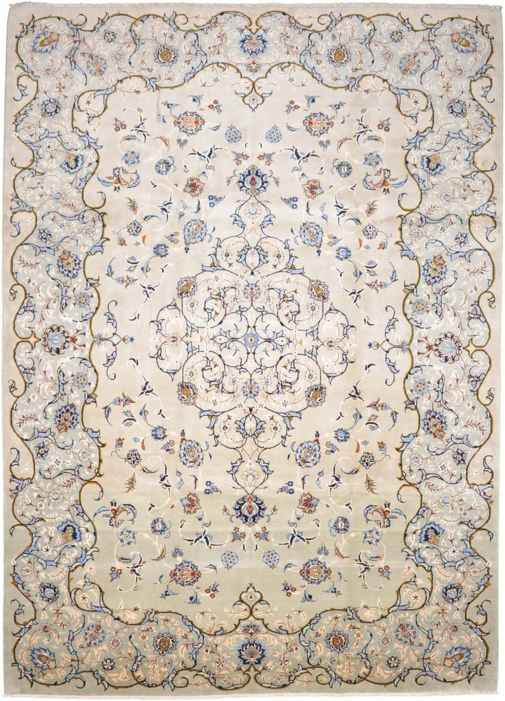 Kashan Tappeto persiano 280x360 Beige (Iran) Annodato A Mano