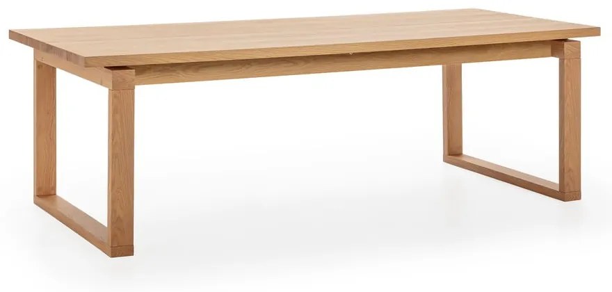 Tavolo da pranzo con piano effetto rovere 100x220 cm Rina – Marckeric