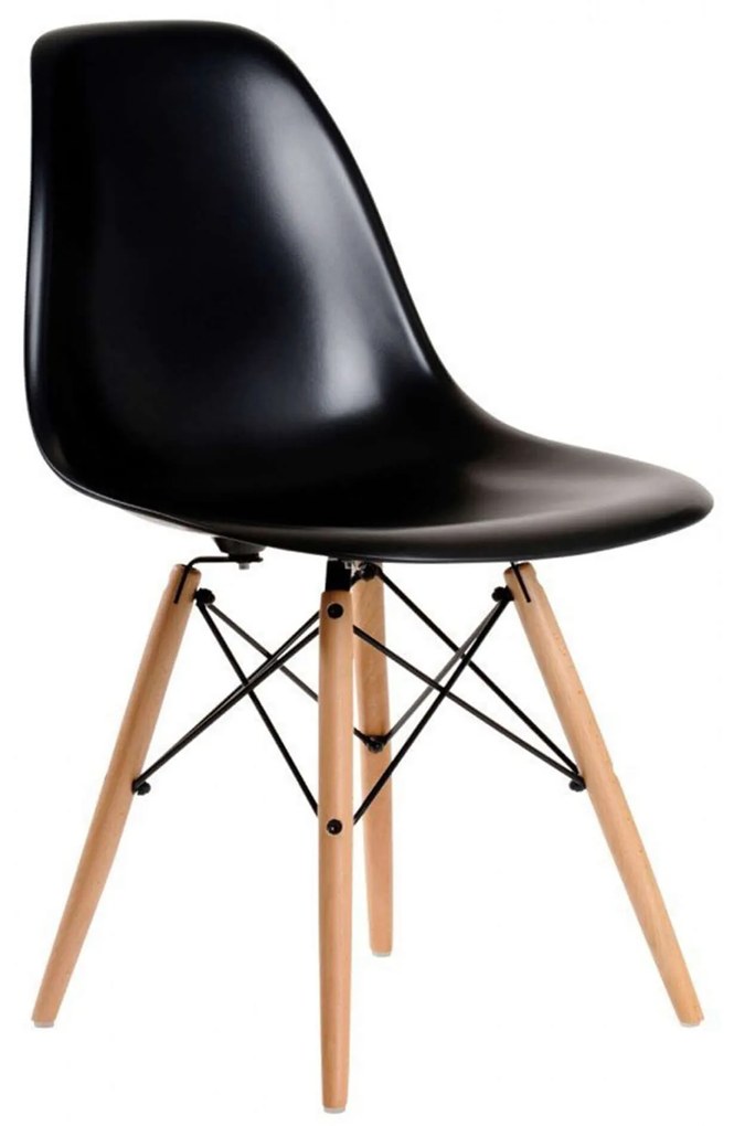 JULIETTE - sedia stile nordico con gambe in legno set da 4