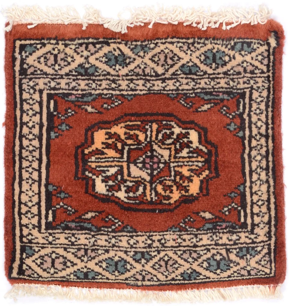 Bokhara Tappeto 30x30 (Pakistan) Annodato A Mano