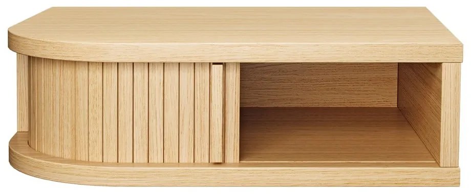 Comodino colore naturale con effetto rovere Farsta – Woodman