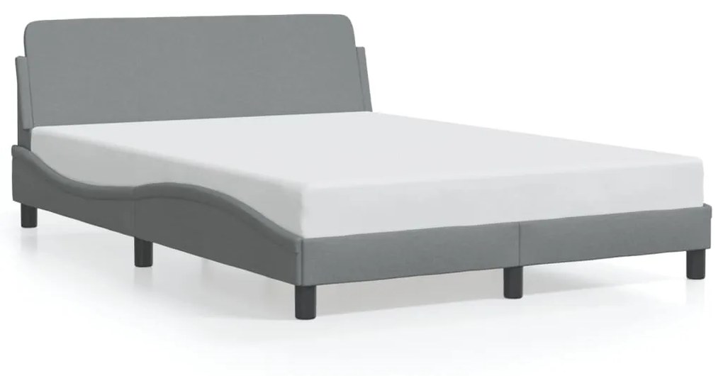 Giroletto Senza Materasso Grigio Chiaro 120x200 Cm Tessuto /