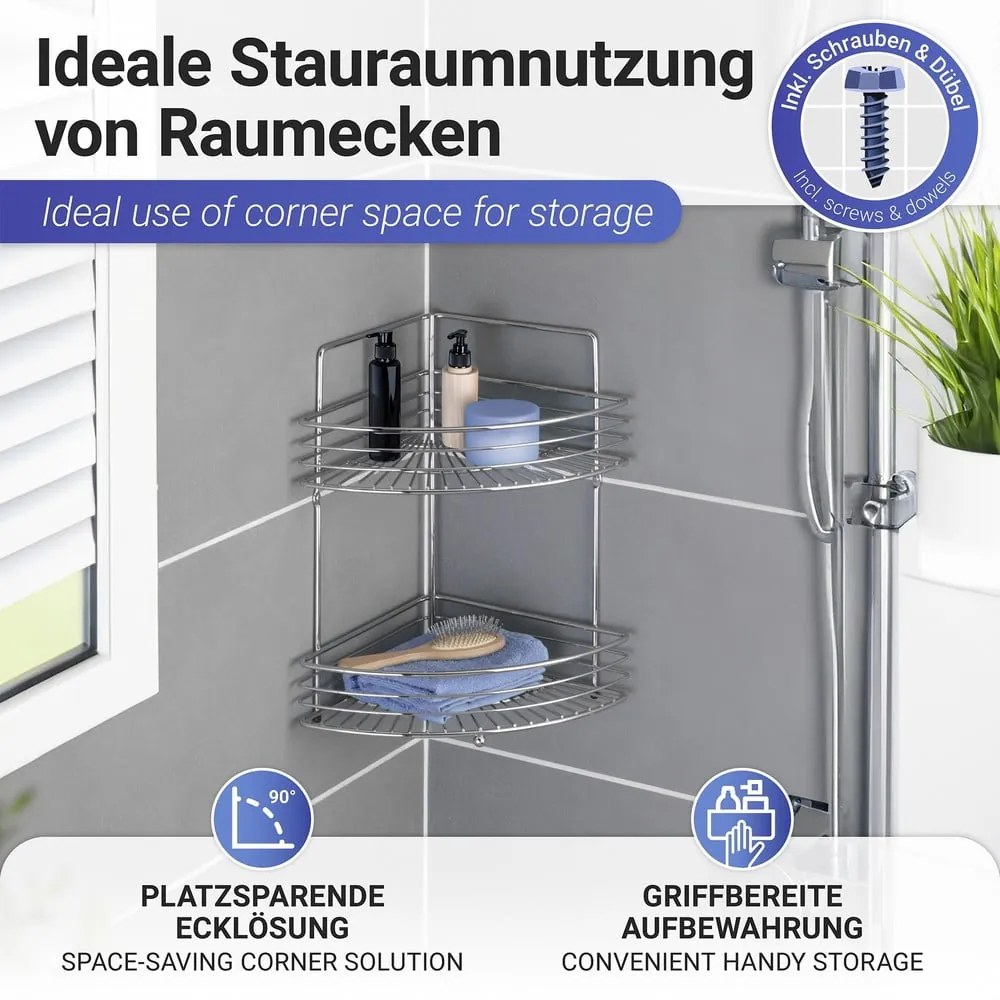 Mensola angolare per il bagno Milano - Wenko